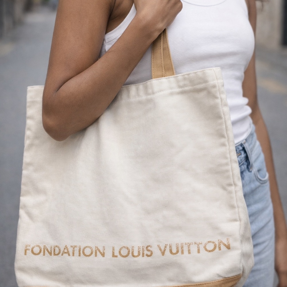 Fondation Louis Vuitton Canvas Tote Bag